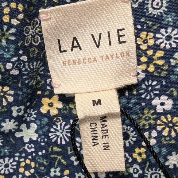 La Vie by Rebecca Taylor Chinon Floral Jumpsuit in Midnight Navy Size Large Rebe - Picture 14 of 16